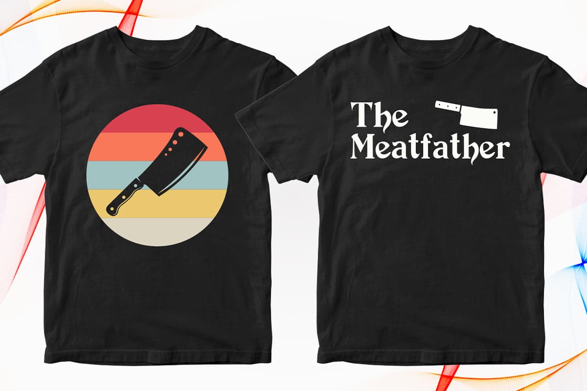 the meatfather, butcher shirt, butcher t shirt, butcher clothes, butcher apparel