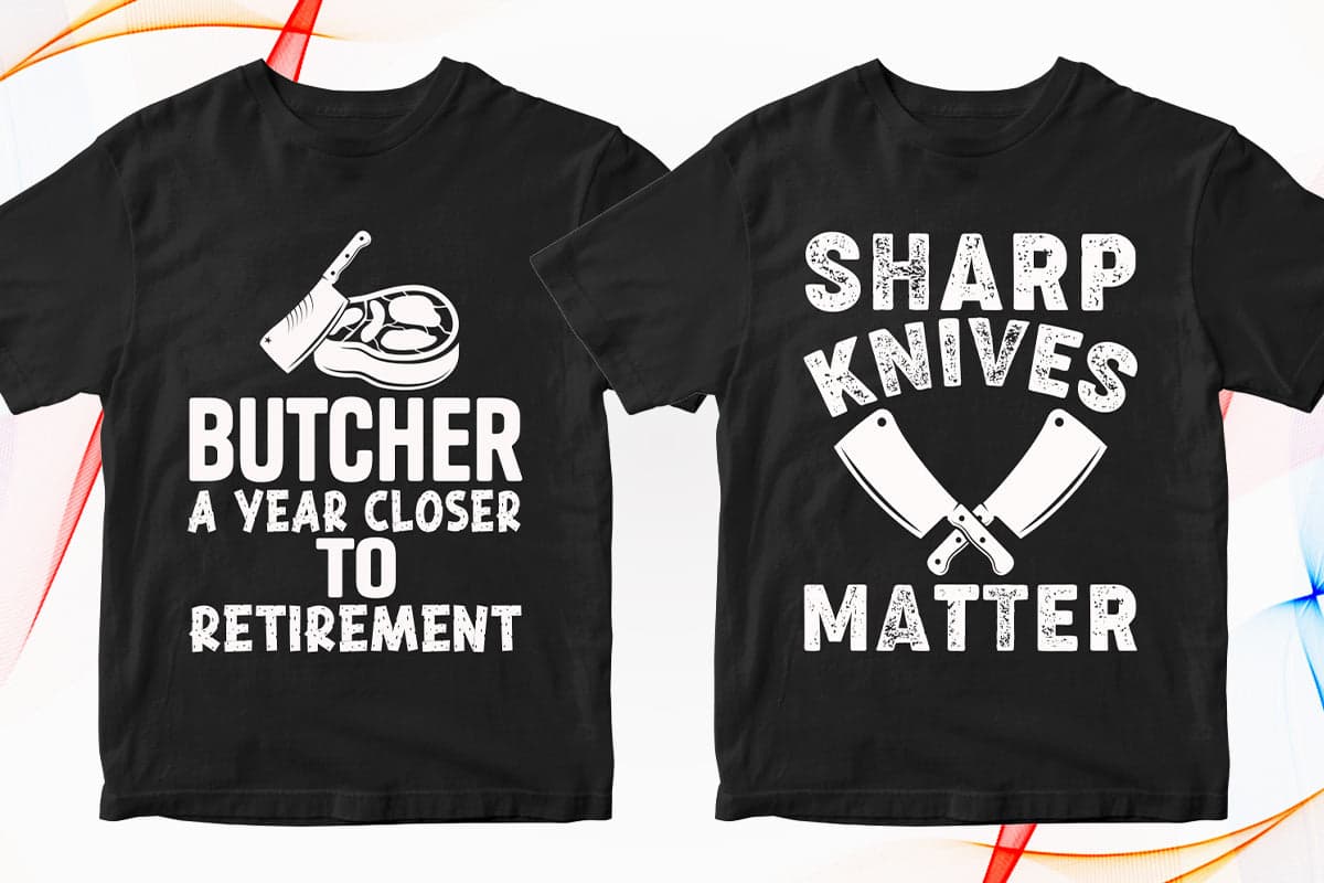 sharp knives matter, butcher shirt, butcher t shirt, butcher clothes, butcher apparel