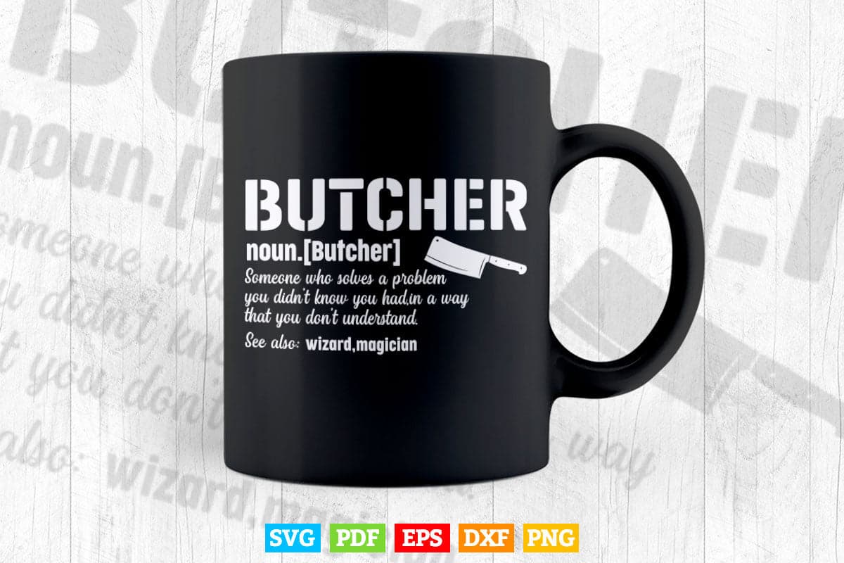Butcher Butchering Svg Cricut Files.