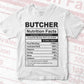 Butcher Nutrition Facts Editable Vector T-shirt Design in Ai Svg Files