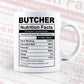 Butcher Nutrition Facts Editable Vector T-shirt Design in Ai Svg Files