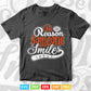 Calligraphy Be The Reason Someone Smile Today Svg T shirt Design.
