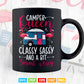 Camper Queen Classy Sassy Smart Funny Camping Svg T shirt Design.
