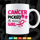 Cancer Picked The Wrong Girl Breast Cancer Awareness Svg Png Cricut Files.