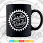Cardio is Hardio Fitness Gym Clothing Svg Png Cut Files.