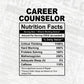 Career Nutrition Facts Editable Vector T-shirt Design in Ai Svg Files
