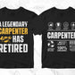 Carpenter 25 Editable T-shirt Designs Bundle