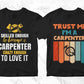 Carpenter 25 Editable T-shirt Designs Bundle