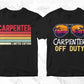 Carpenter 25 Editable T-shirt Designs Bundle