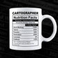 Cartographer Nutrition Facts Editable Vector T-shirt Design in Ai Svg Files