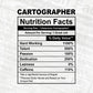 Cartographer Nutrition Facts Editable Vector T-shirt Design in Ai Svg Files