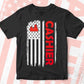 Cashier USA Flag Proud Professions Gift Editable Vector T-shirt Design in Ai Svg Files