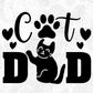 Cat Dad Animal T shirt Design In Svg Png Cutting Printable Files