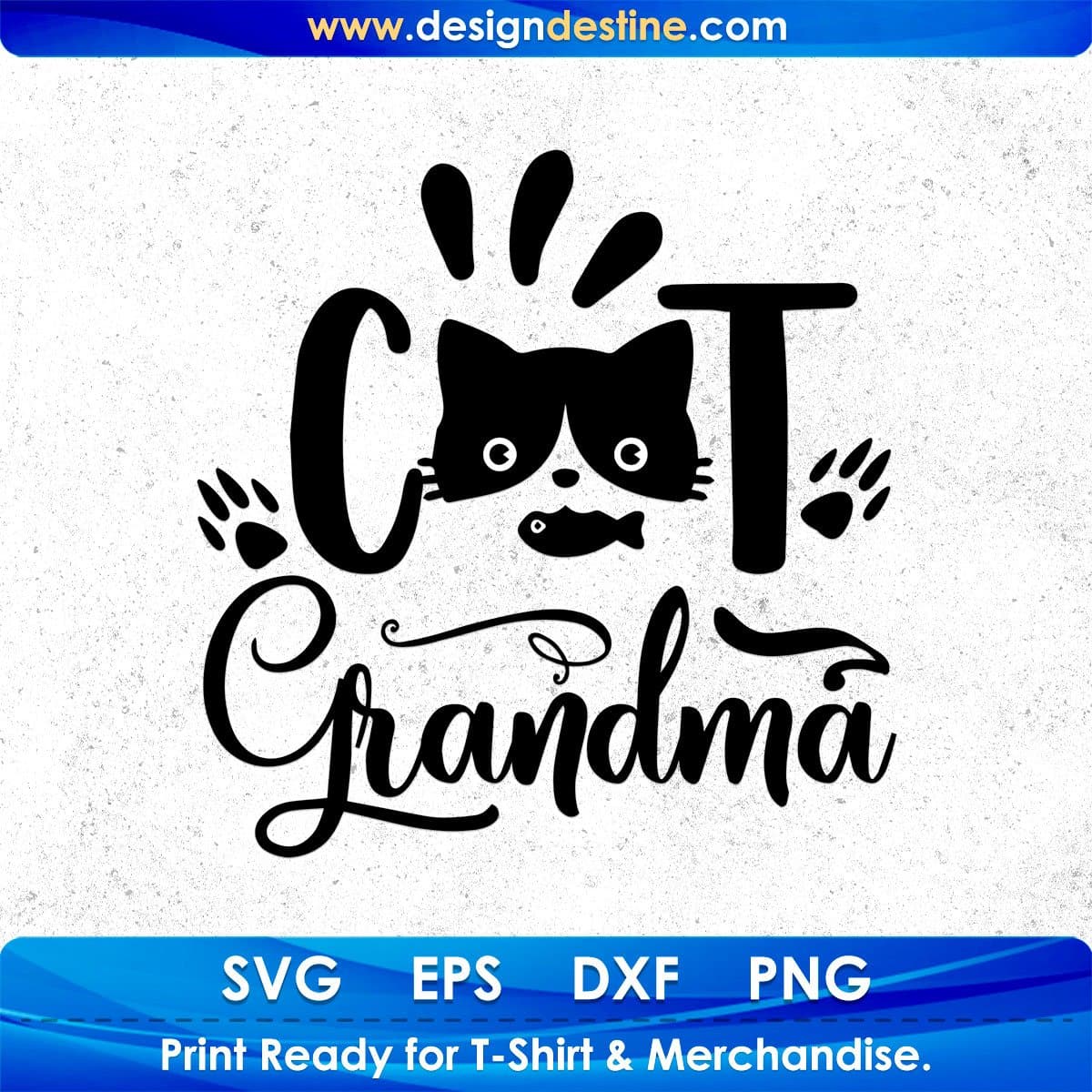 Cat Grandma T shirt Design In Svg Png Cutting Printable Files