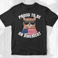 Cat US Flag Sunglasses Proud To Be An Americat Editable T-Shirt Design in Ai Svg Cutting Printable Files