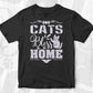 Cats Bless Home Animal T shirt Design In Svg Png Cutting Printable Files