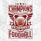 Champions League American Football Editable T shirt Design Svg Cutting Printable Files