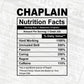 Chaplain Nutrition Facts Editable Vector T-shirt Design in Ai Svg Files