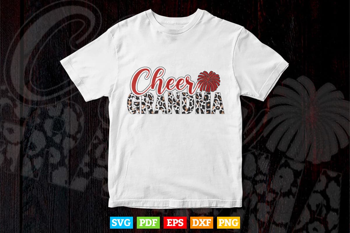 Cheer Grandma Cheerleading Grandmother Svg Png Cut Files.