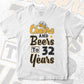 Cheers and Beers to 32 Years Birthday Editable vector T-shirt Design in Ai Svg Files
