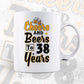 Cheers and Beers To 38 Years Birthday Editable vector T-shirt Design in Ai Svg Files