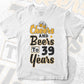 Cheers and Beers To 39 Years Birthday Editable Vector T-shirt Design in Ai Svg Files