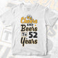 Cheers and Beers To 52 Years Birthday Editable Vector T-shirt Design in Ai Svg Files