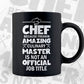 Chef because Freakin' Amazing Culinary Master is not an Official Job Title T shirt Design Ai Png Svg File