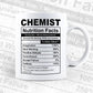 Chemist Nutrition Facts Editable Vector T-shirt Design in Ai Svg Files