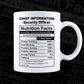 Chief Information Security Officer Nutrition Facts Editable Vector T-shirt Design in Ai Svg Files