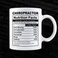 Chiropractor Nutrition Facts Editable Vector T-shirt Design in Ai Svg Files