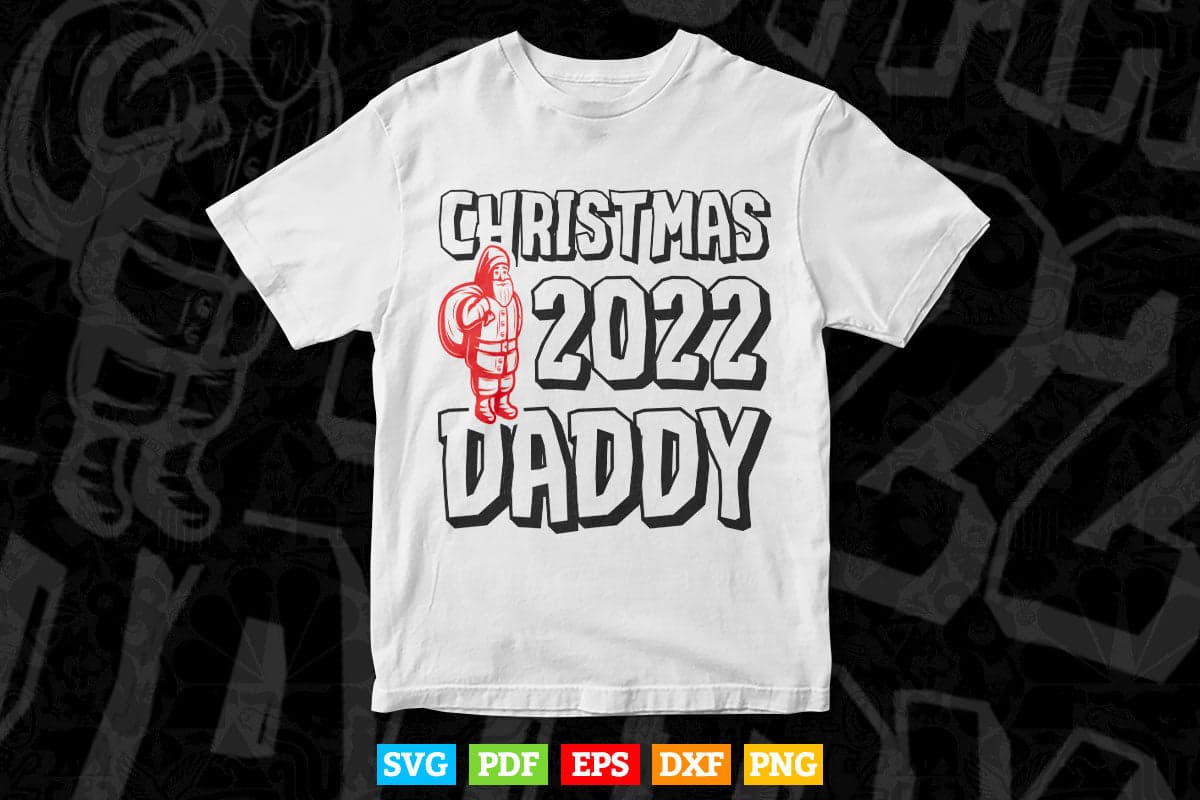 Christmas Family 2022 Father's Day Svg T shirt Design.