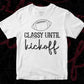 Classy Until Kickoff American Football Editable Vector T-shirt Design in Ai Png Svg Cutting Printable Files