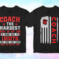 Coach 25 Editable T-shirt Designs Bundle