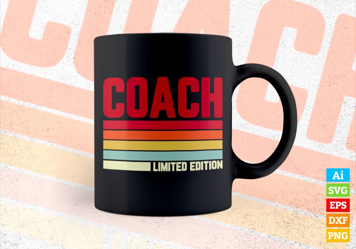 Coach Limited Edition Editable Vector T-shirt Designs Png Svg Files