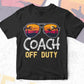 Coach Off Duty With Sunglass Funny Summer Gift Editable Vector T-shirt Designs Png Svg Files