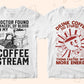 Coffee 50 Editable T-shirt Designs Bundle Part 1