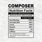 Composer Nutrition Facts Editable Vector T-shirt Design in Ai Svg Files
