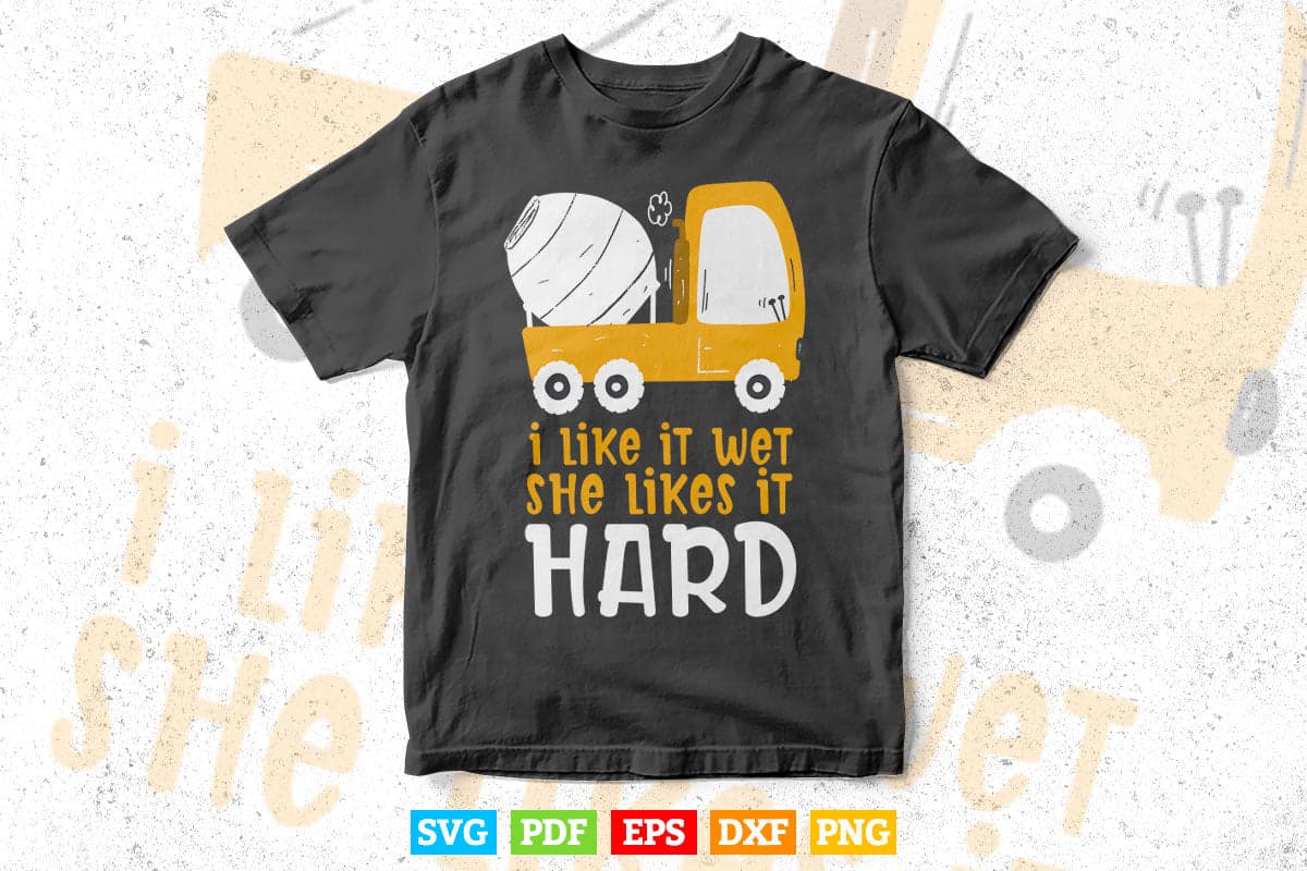 Concrete Mixer Funny Truck Driver Vector T shirt Design Png Svg Cut Files