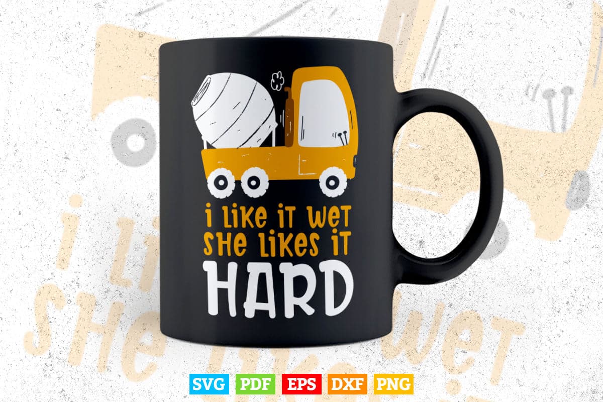 Concrete Mixer Funny Truck Driver Vector T shirt Design Png Svg Cut Files