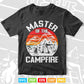 Cool Master Campfire Funny Camping Gift For Kids Svg Digital Files.