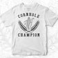 Cornhole Champion Editable T shirt Design In Ai Svg Png Cutting Printable Files