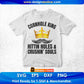 Cornhole King Hittin Holes And Crushin Souls Cornhole Editable T shirt Design In Ai Svg Png Cutting Printable Files