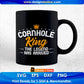 Cornhole King The Legend Has Arrived Editable T shirt Design In Ai Svg Png Cutting Printable Files