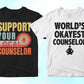 Counselor 25 Editable T-shirt Designs Bundle