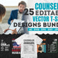 Counselor 25 Editable T-shirt Designs Bundle
