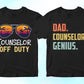 Counselor 25 Editable T-shirt Designs Bundle