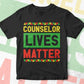 Counselor Lives Matter Editable Vector T-shirt Designs Png Svg Files