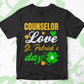 Counselor Love St. Patrick's Day Editable Vector T-shirt Designs Png Svg Files
