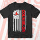 Counselor USA Flag Proud Professions Gift Editable Vector T-shirt Design in Ai Svg Files